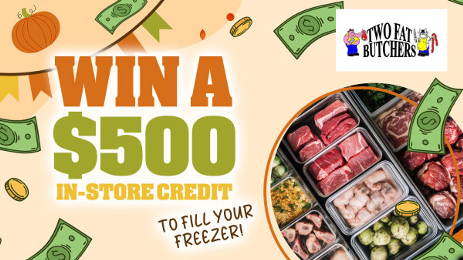 Win a $500 in-store credit to "Fill Your Freezer"