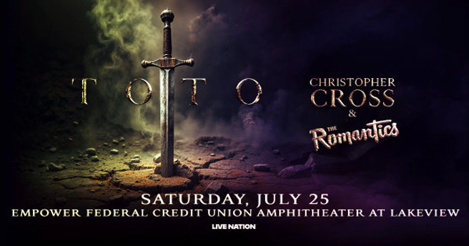 Win Tickets to see TOTO at Empower Federal Credit Union Amphitheater at Lakeview!