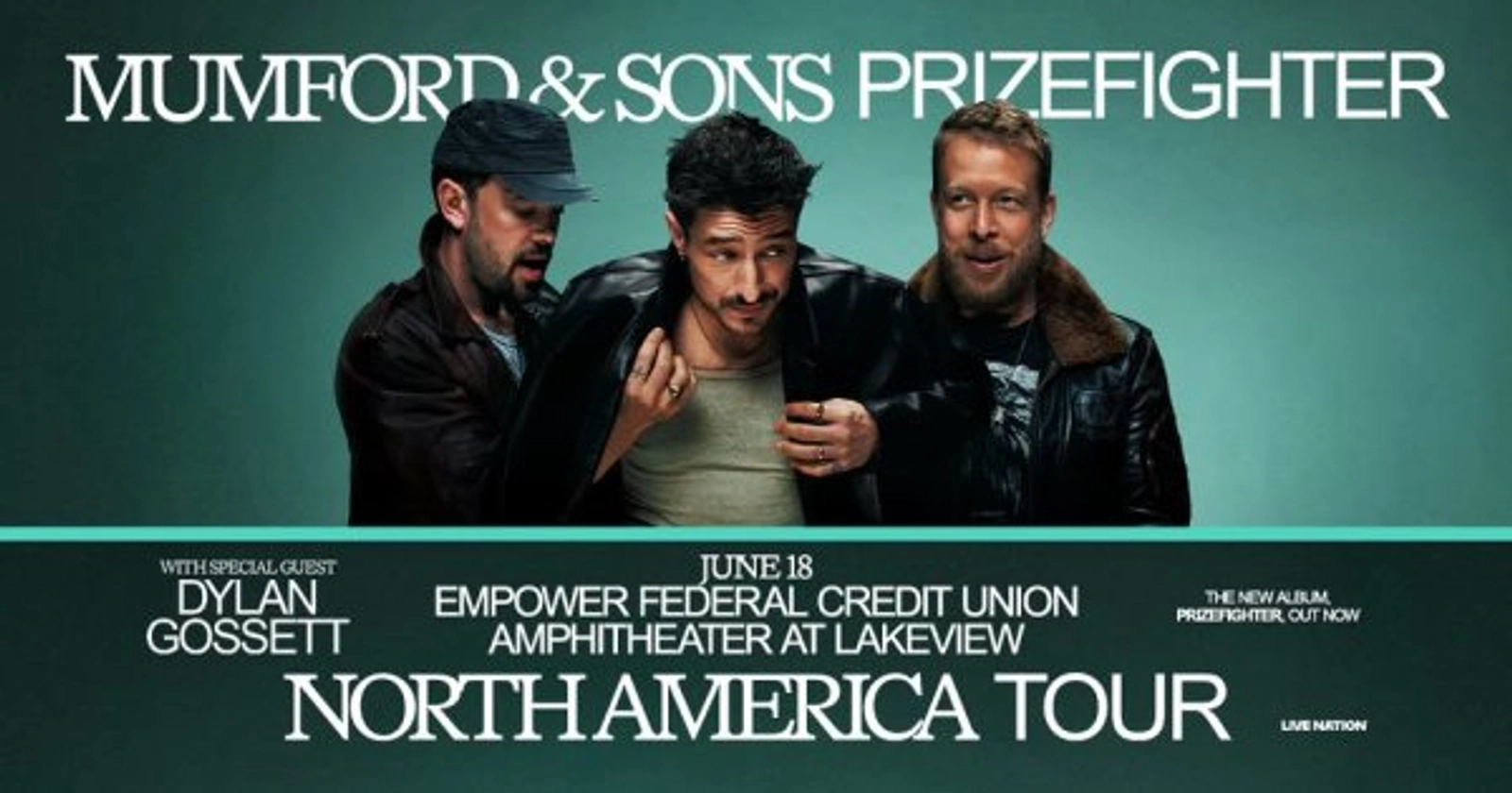Win Tickets to see Mumford & Sons at Empower Federal Credit Union Amphitheater at Lakeview!