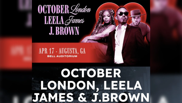 Win tickets to see October London, Leela James & J.Brown