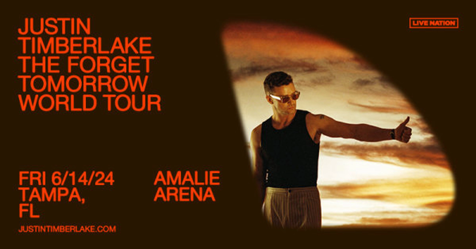 Win your tickets to Justin Timberlake The Forget Tomorrow Tour - Thumbnail Image