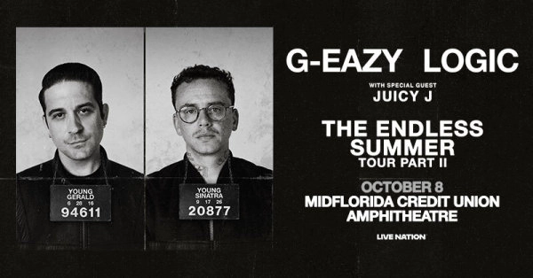 Turn up the heat! Win tickets to G-Eazy & Logic’s Endless Summer Tour Part 2, joined by Juicy J for an unforgettable night.
