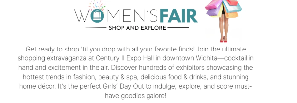 Win Tickets to Women's Fair This Weekend!