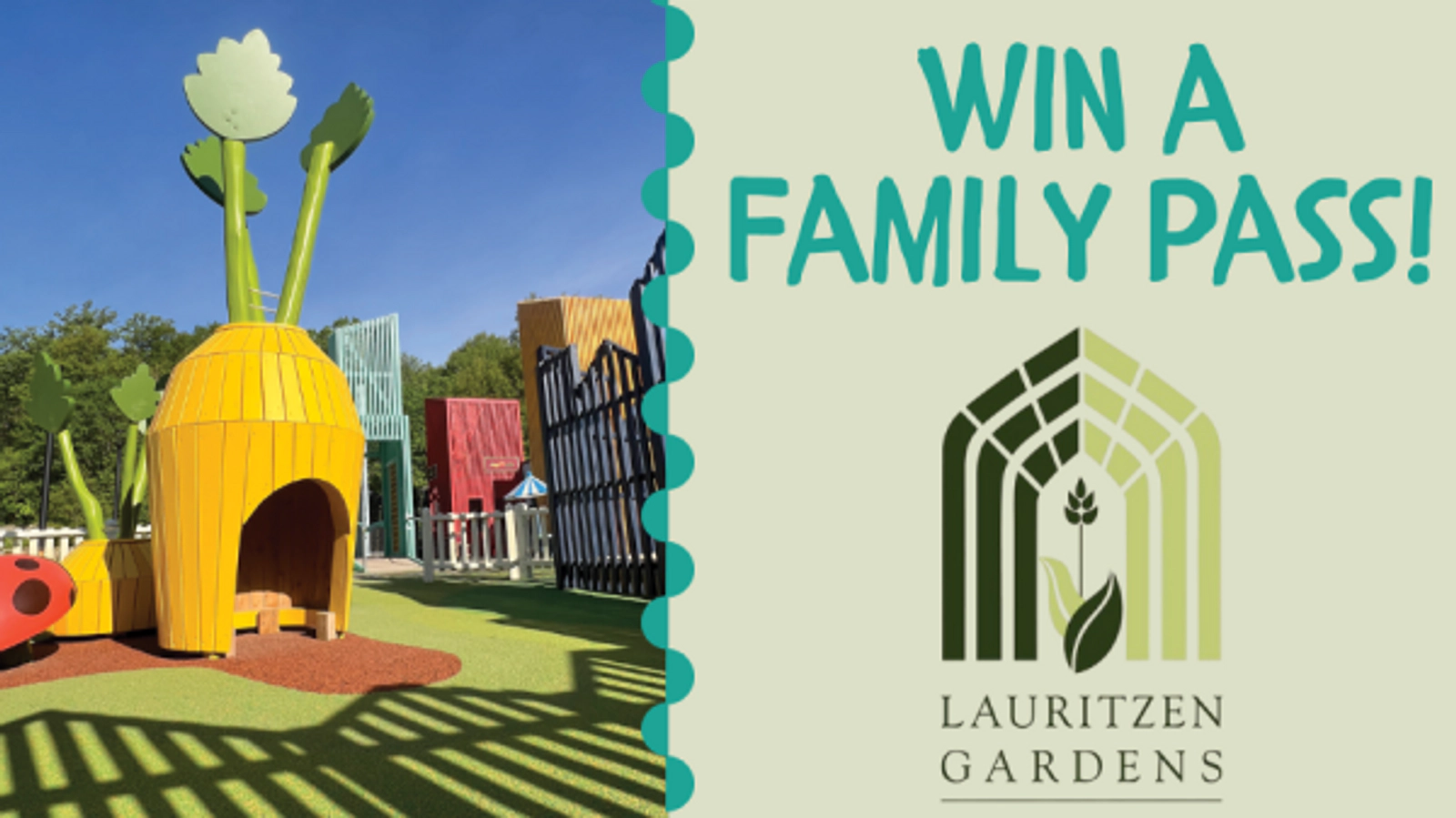 Enter to Win a Family Day Pass to Laurtizen Gardens!