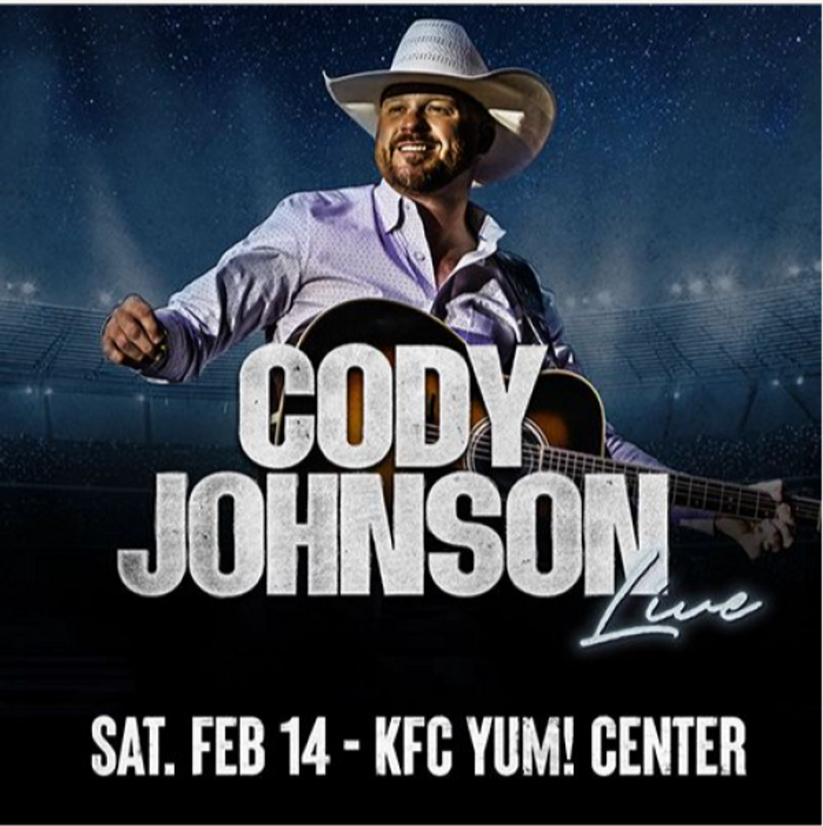 Cody Johnson at KFC YUM! Center February 14, 2026