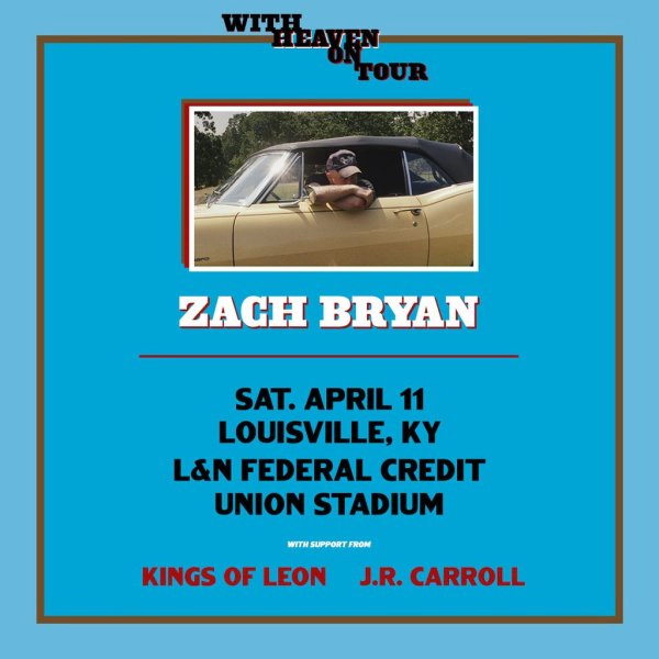 Zach Bryan at L&N Credit Union Stadium on April 11, 2026