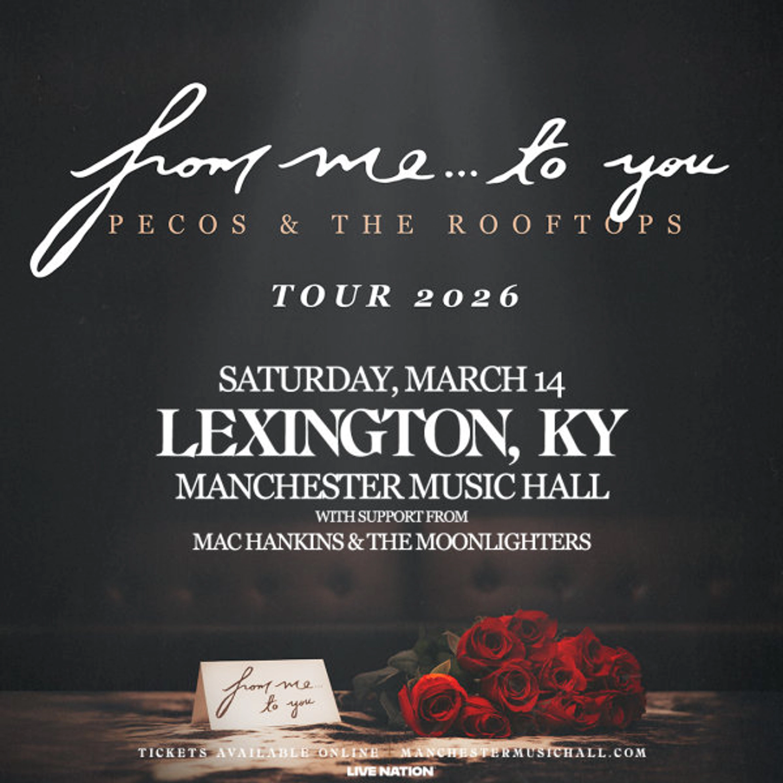 Pecos & the Rooftops at Manchester Music Hall on March 14, 2026