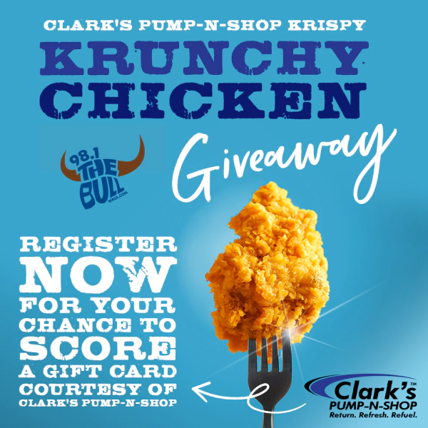 Clark’s Pump-N-Shop Krispy Krunchy Tailgate Gift Card Giveaway