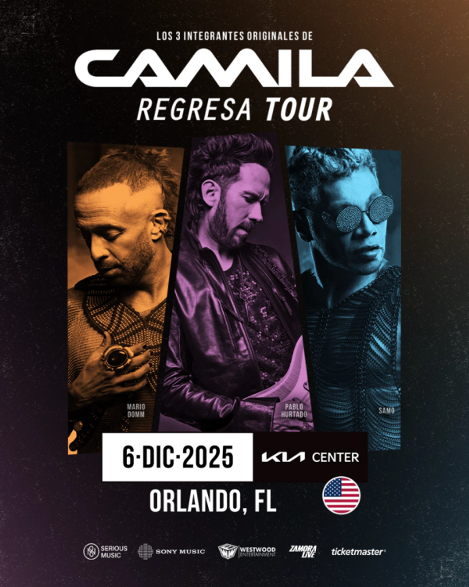 ¡Gánate boletos para el concierto de Camila en el KIA Center!