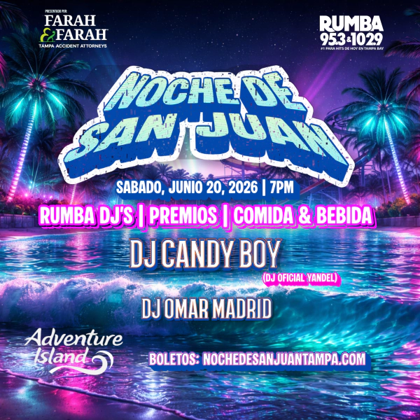 Gana boletos para Noche de San Juan en Adventure Island presentado por Farah & Farah
