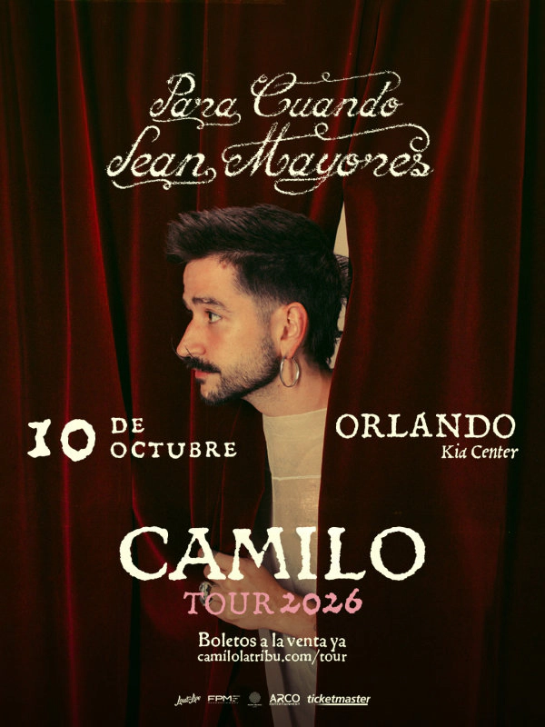 Gana boletos para el concierto de Camilo en el KIA Center