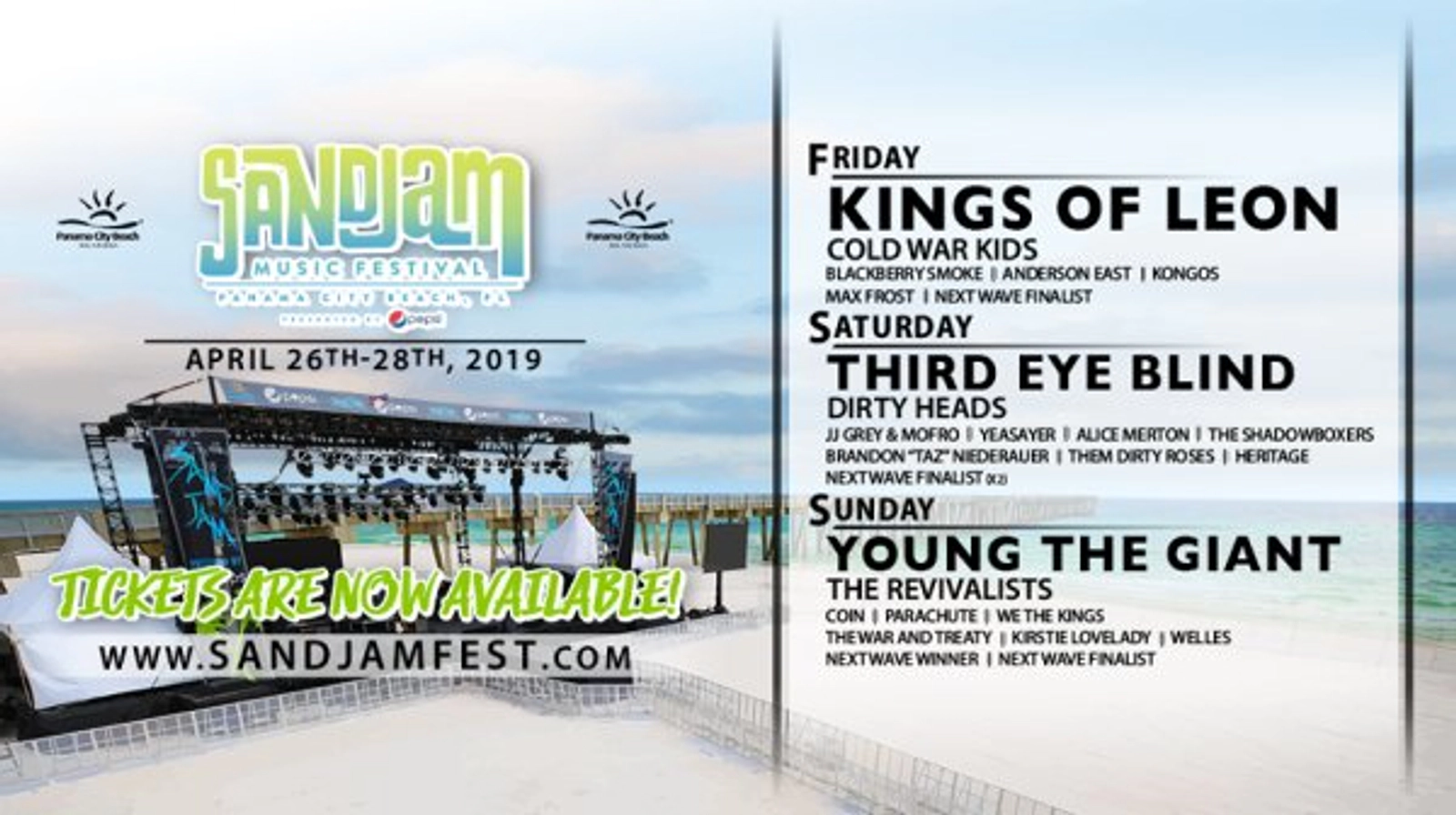 Freeload a pair of VIP Passes to SandJam Presented by Pepsi - Thumbnail Image