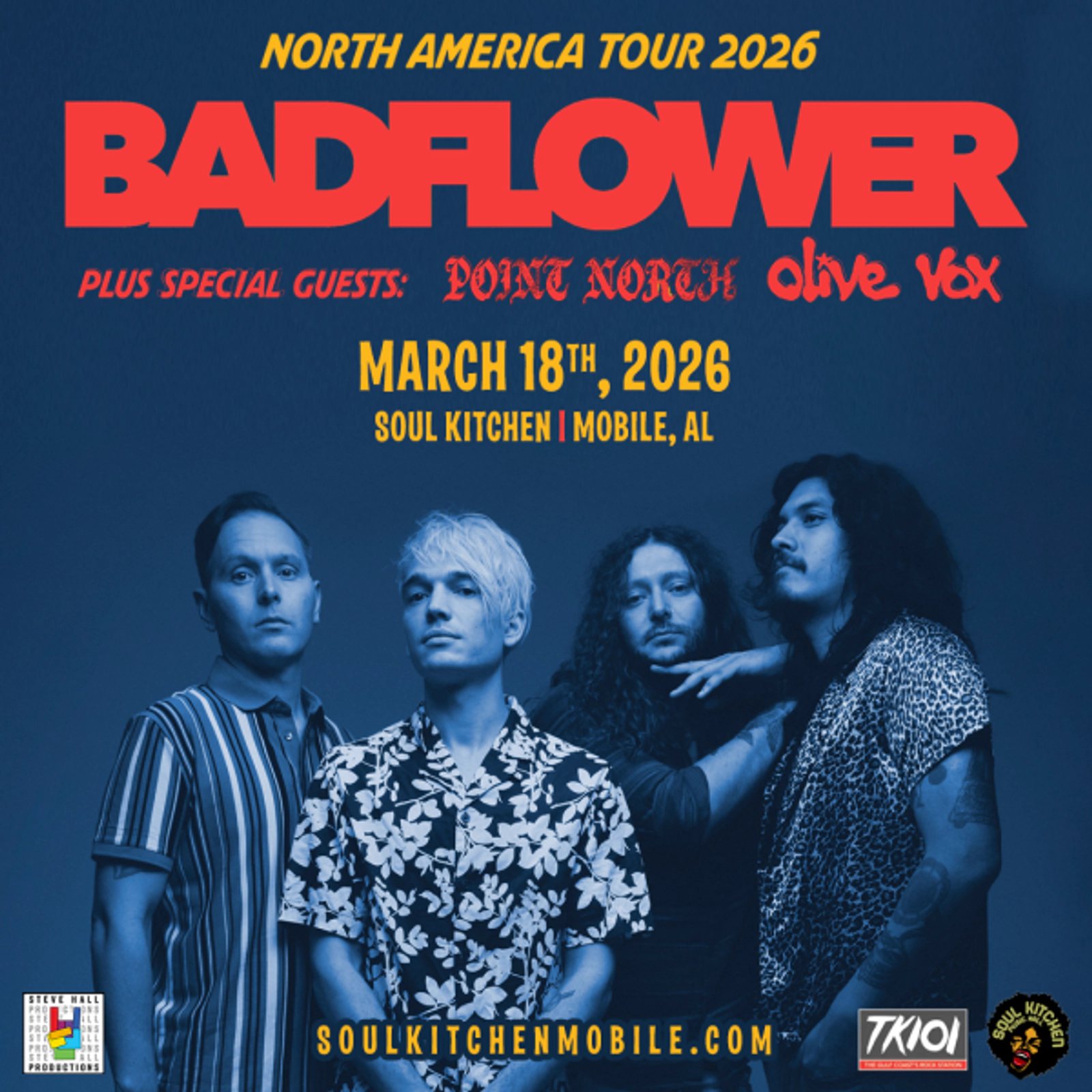 Freeload tickets to see Badflower at the Soul Kitchen