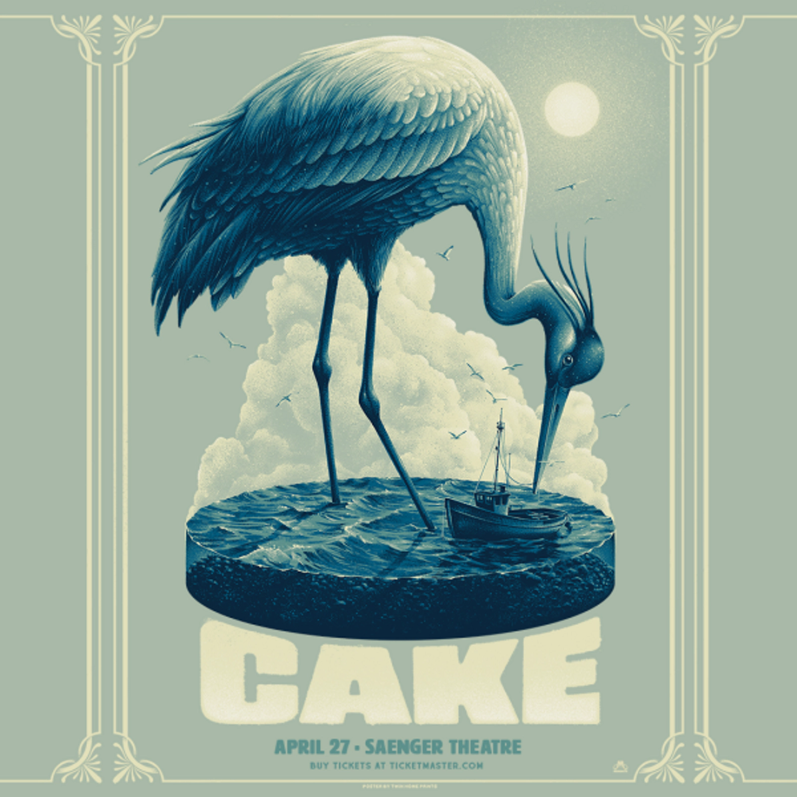 Freeload ticket to see Cake at the Mobile Saenger Theatre