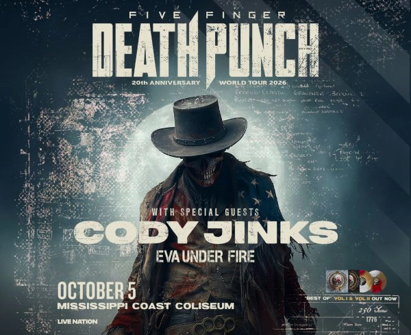 Win Tickets to See Five Finger Death Punch with Cody Jinks & Eva Under Fire!
