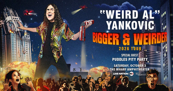 Win Tickets to See Weird Al Yankovic at The Wharf!
