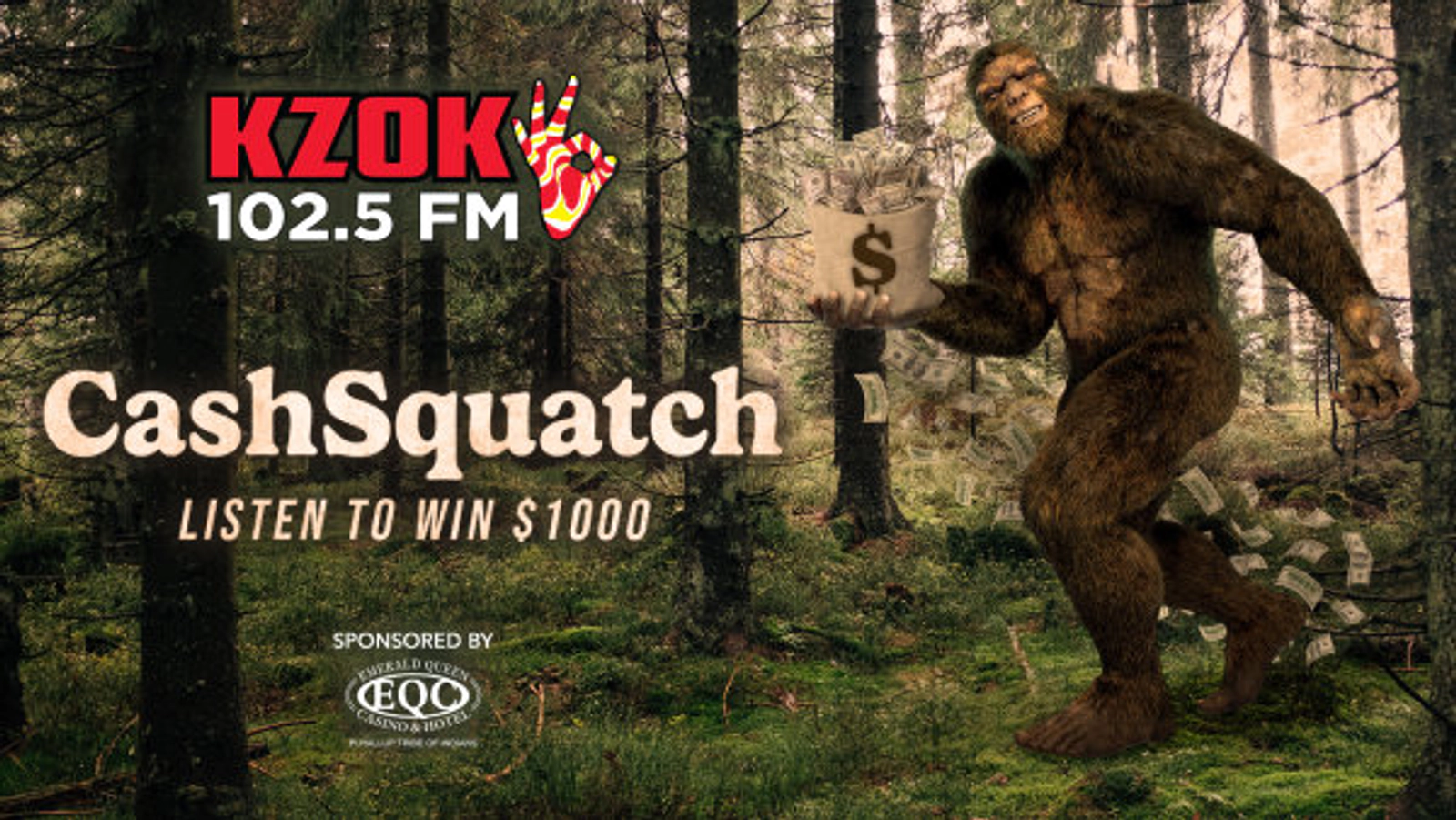 CashSquatch on 102.5 KZOK