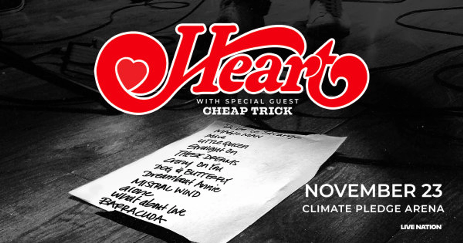 Win tickets to Heart on 102.5 KZOK!