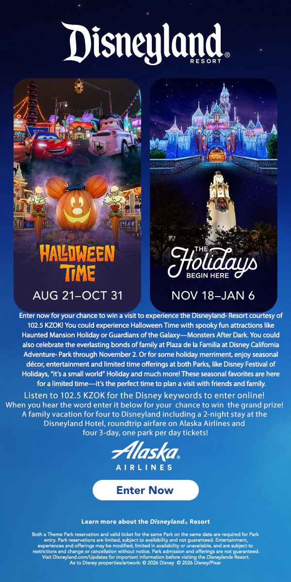 Win a Family Vacation for four to Disneyland!