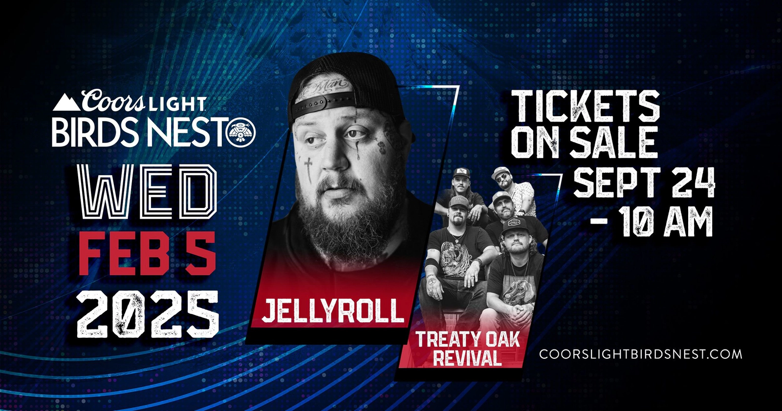 Win Jelly Roll Coors Light Birds Nest Tickets! 102.5 KNIX 102.5 KNIX