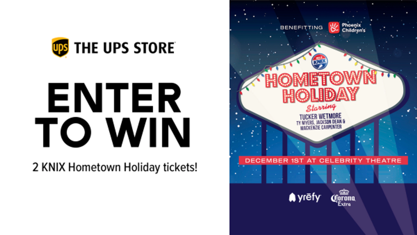 Win KNIX Hometown Holiday Tickets from The UPS Store!