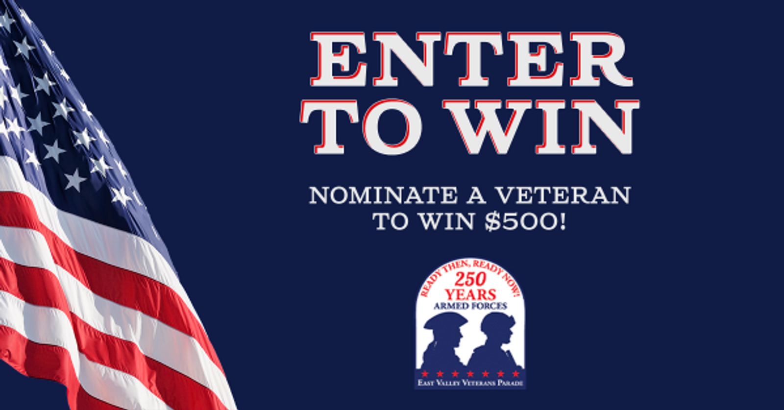 Nominate a Veteran to win $500!