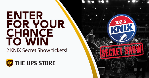Win KNIX Secret Show Tickets from The UPS Store®