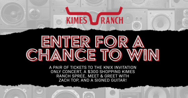Win A KNIX Invite Only VIP Experience Thanks To Kimes Ranch!