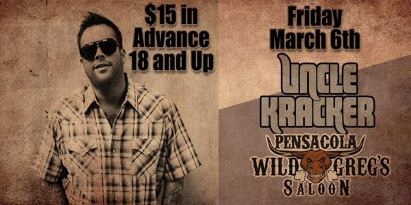 Win tickets to see Uncle Kracker at Wild Greg's Saloon on Palafox! - Thumbnail Image