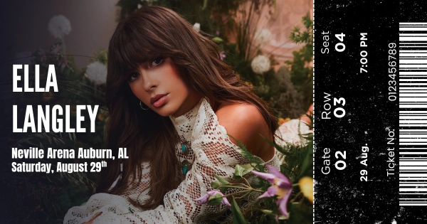 Talk Back for Tickets to see Ella Langley in Auburn!