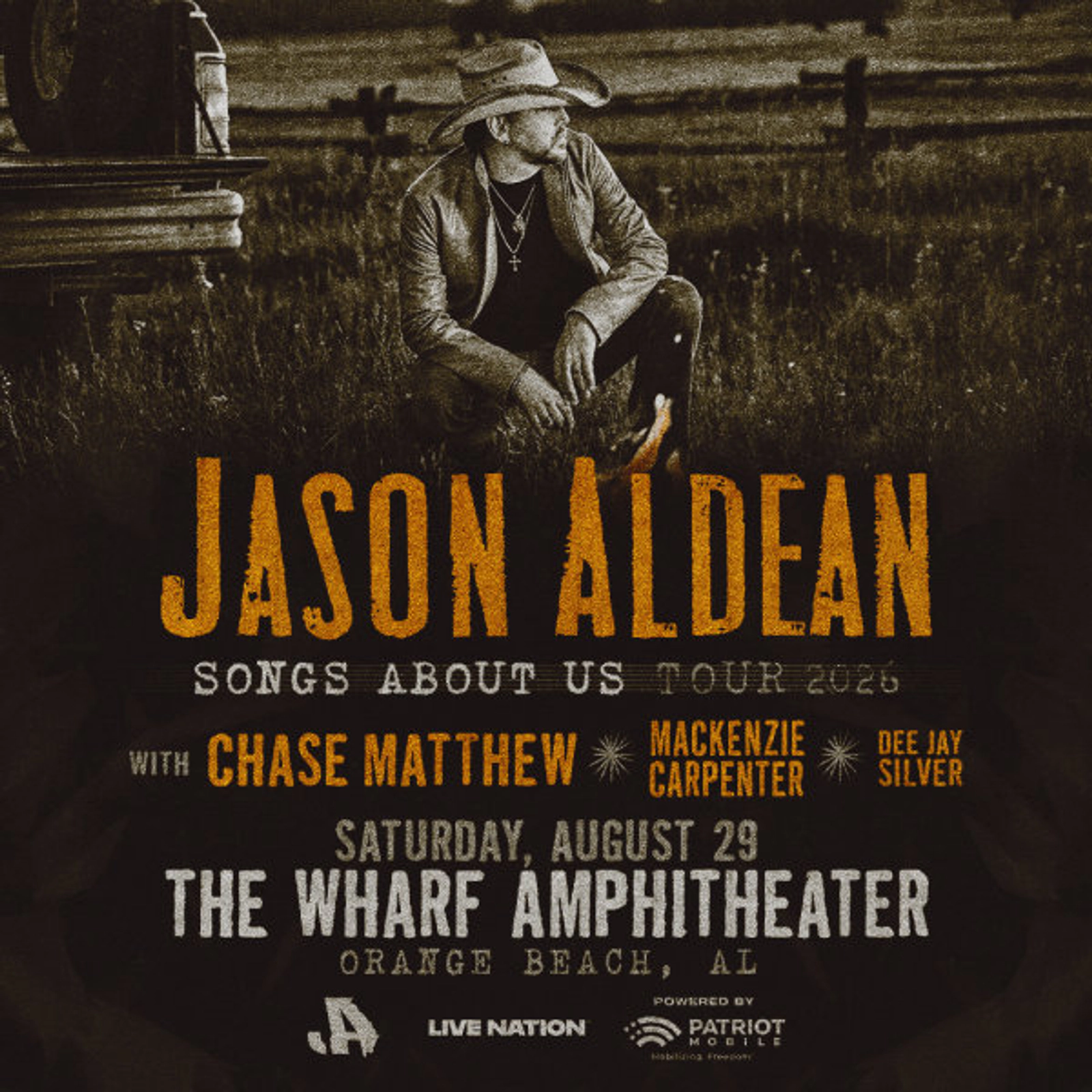 Win Free Tickets to see Jason Aldean at The Wharf