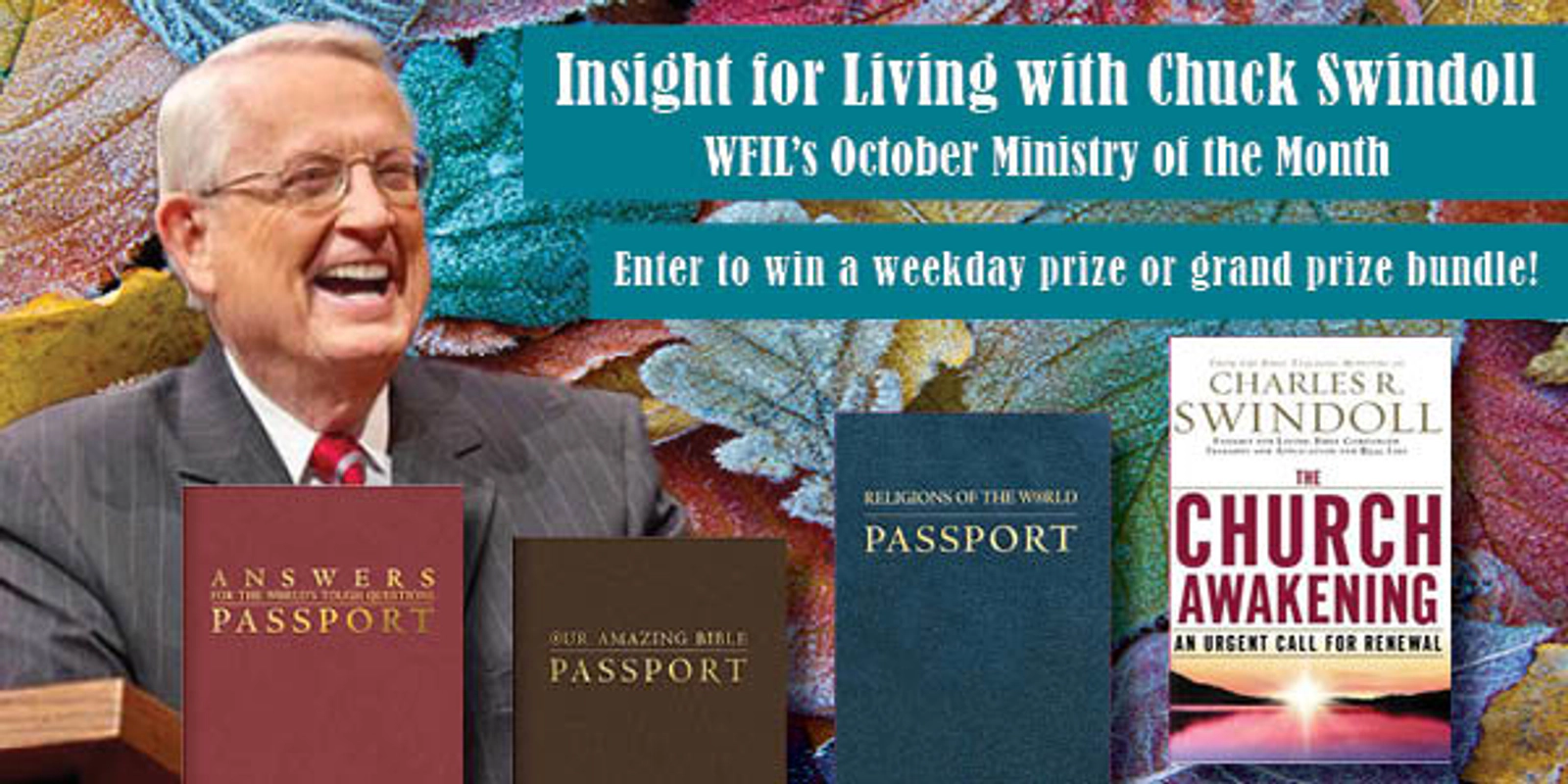 Enter to win prizes from Chuck Swindoll!
