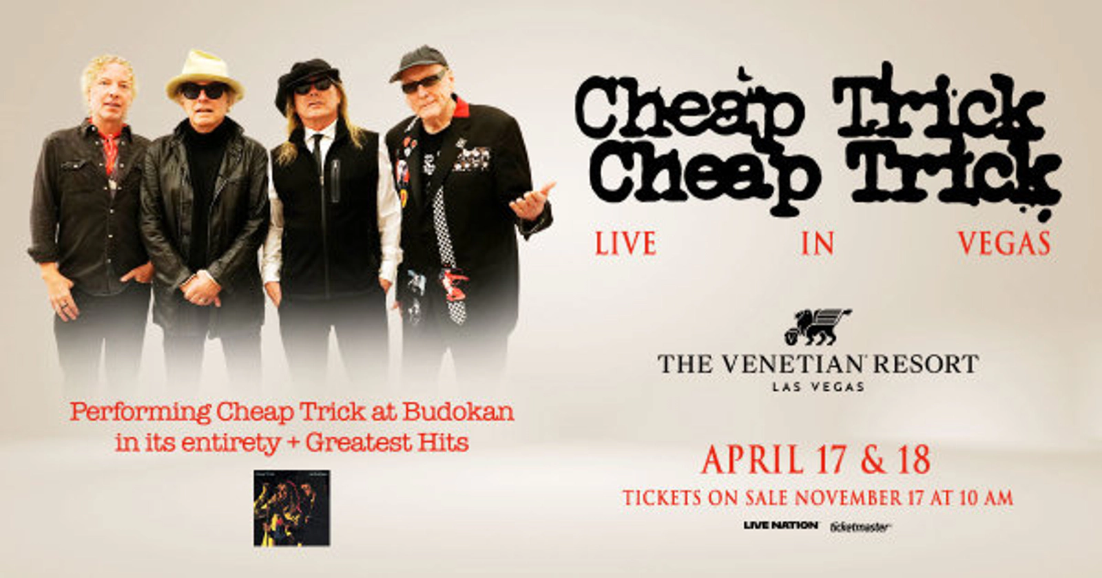 Enter to Win Tickets to Cheap Trick!