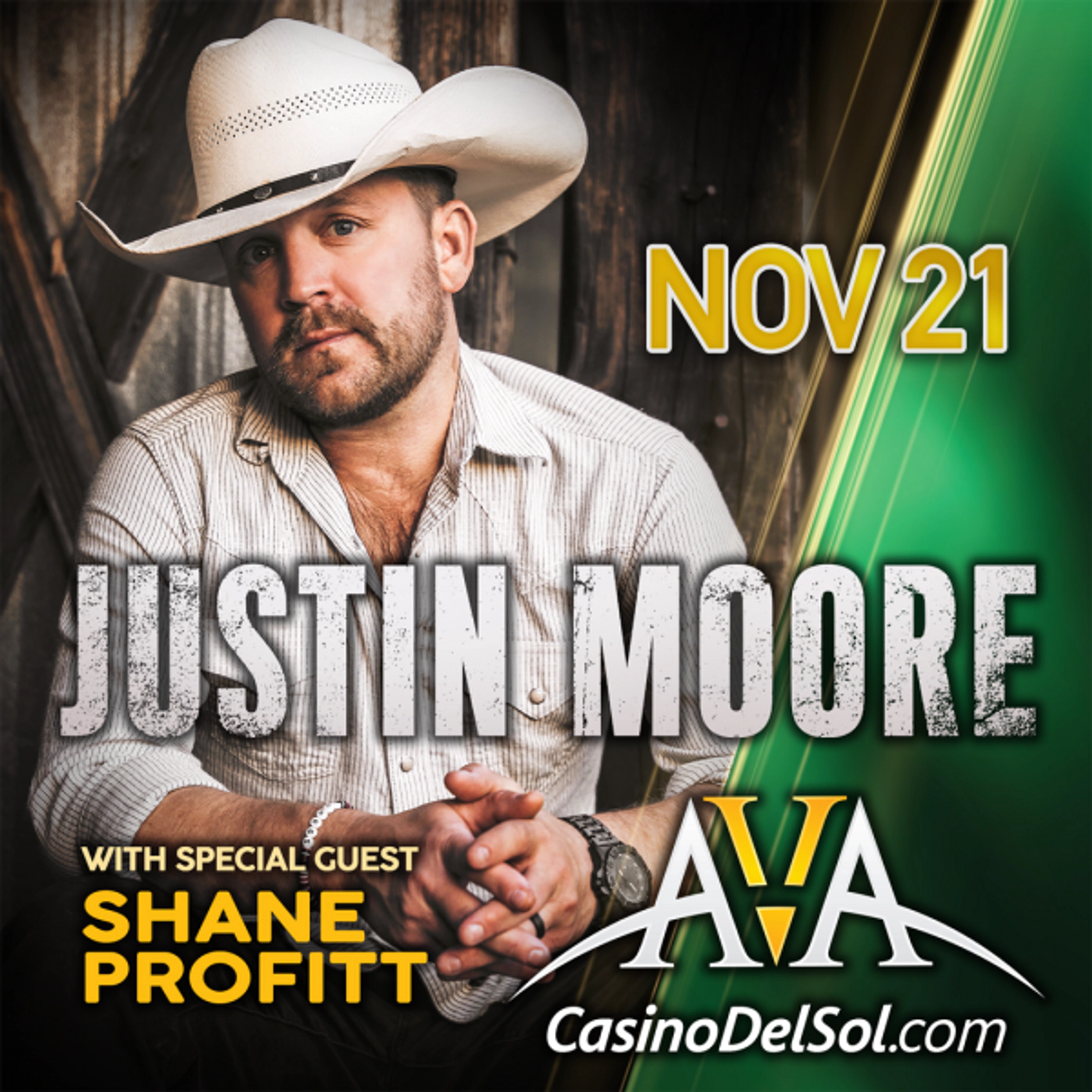 Justin Moore at the AVA Amphitheater at Casino Del Sol