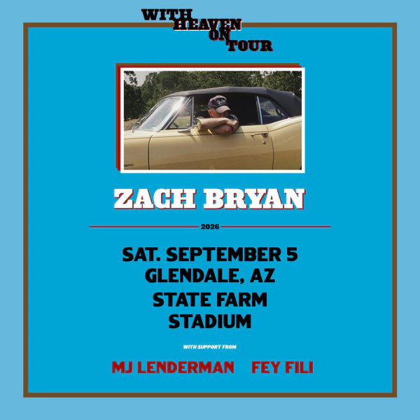 Win Tickets To See Zach Bryan at State Farm Stadium!