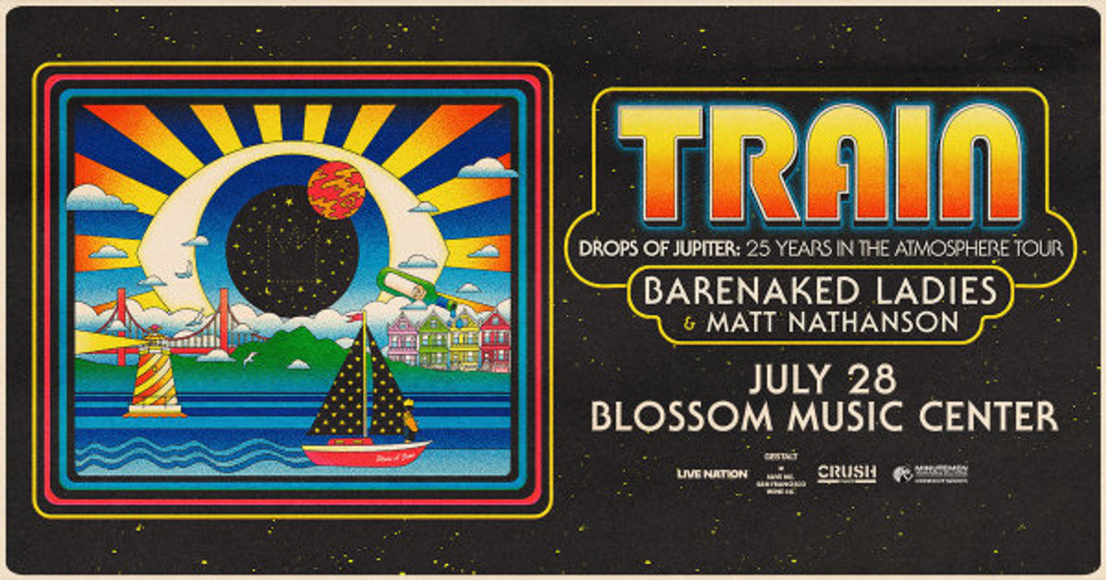 Win tickets to see Train at Blossom Music Center