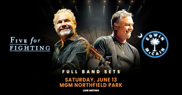Win tickets to see Five For Fighting & Edwin McCain at MGM Northfield Park