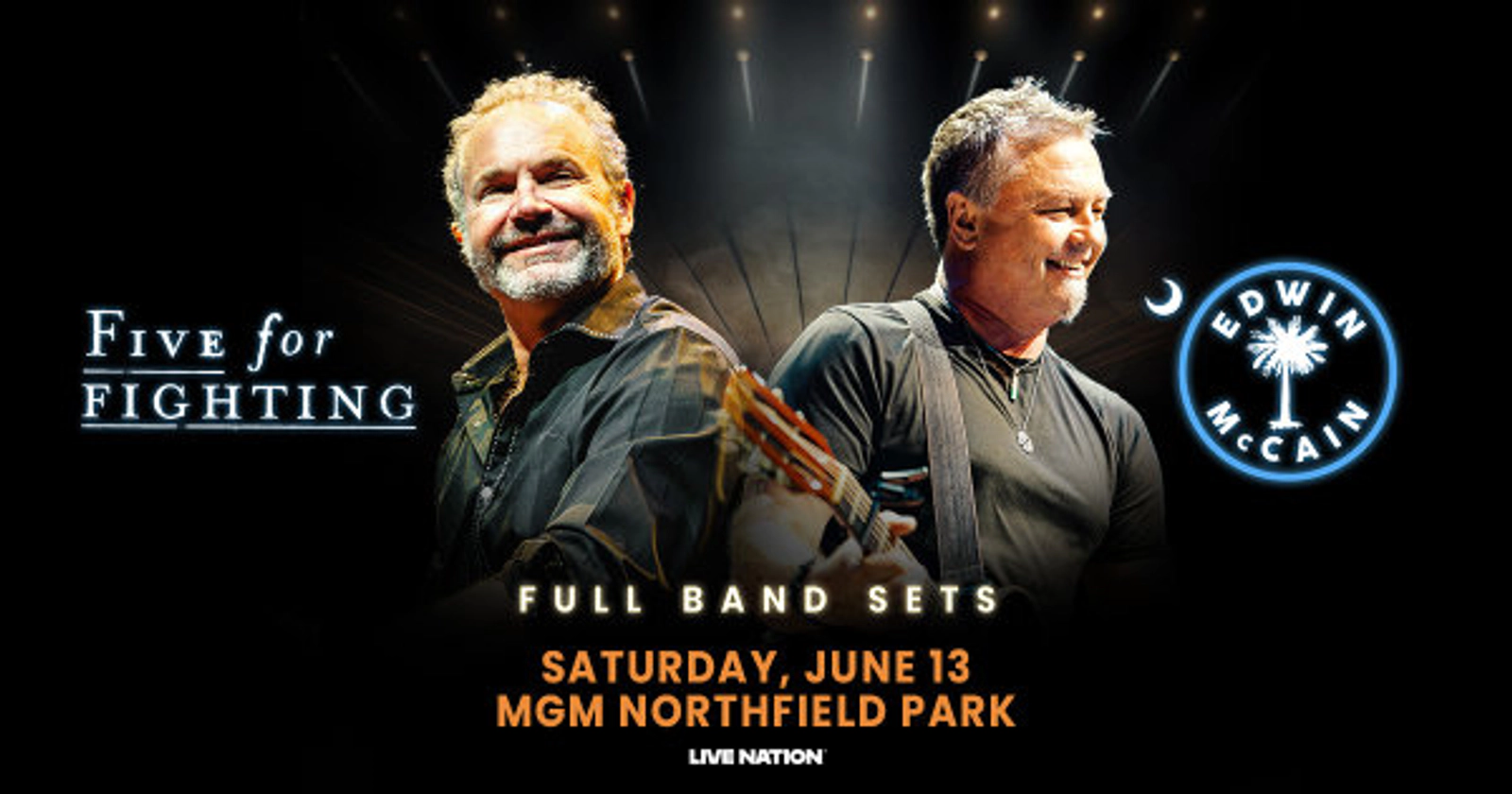 Win tickets to see Five For Fighting & Edwin McCain at MGM Northfield Park