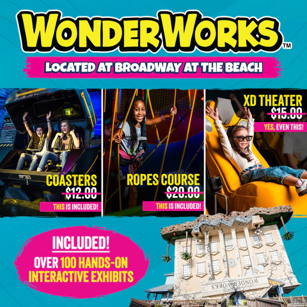 Enter to win WonderWorks Myrtle Beach Tickets