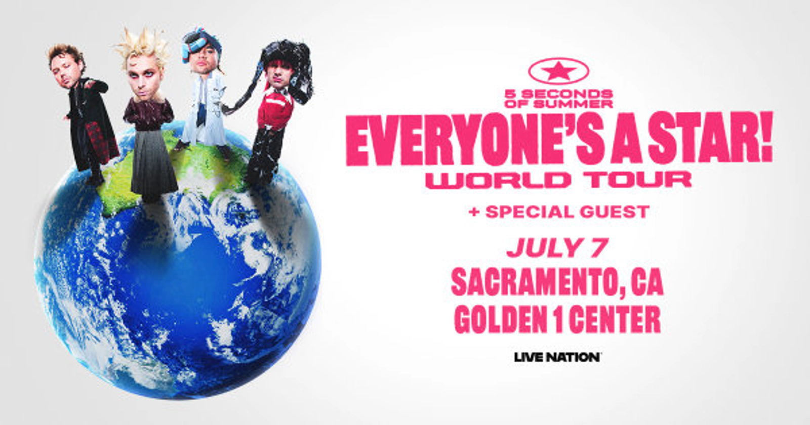 Enter To Win Tickets To See 5 Seconds of Summer Coming July 7 At The Golden 1 Center!