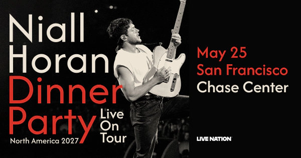 Enter Now For A Chance To Win Tickets To See Niall Horan Coming May 25th, 2027, To Chase Center in SF!