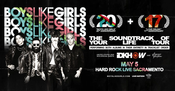 Enter For A Chance To Win Tickets To See Boys Like Girls Coming May 5th To Hard Rock Live!
