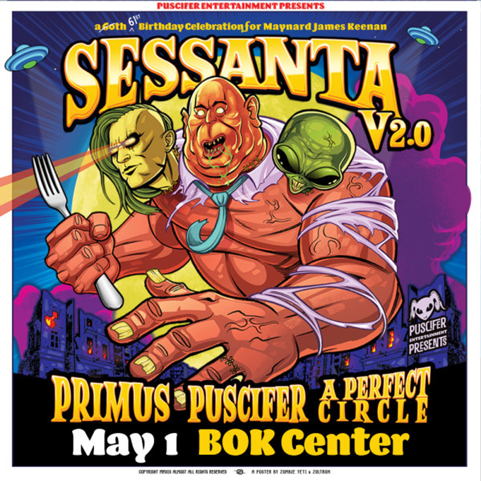 Win Sessanta V 2.0: Primus, Puscifer and A Perfect Circle Tickets - Thumbnail Image