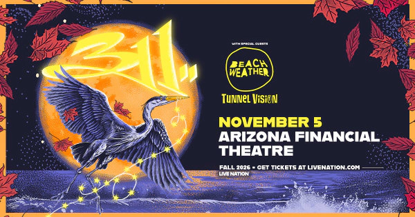 Win tickets to see 311 at Arizona Financial Theatre on November 5th!