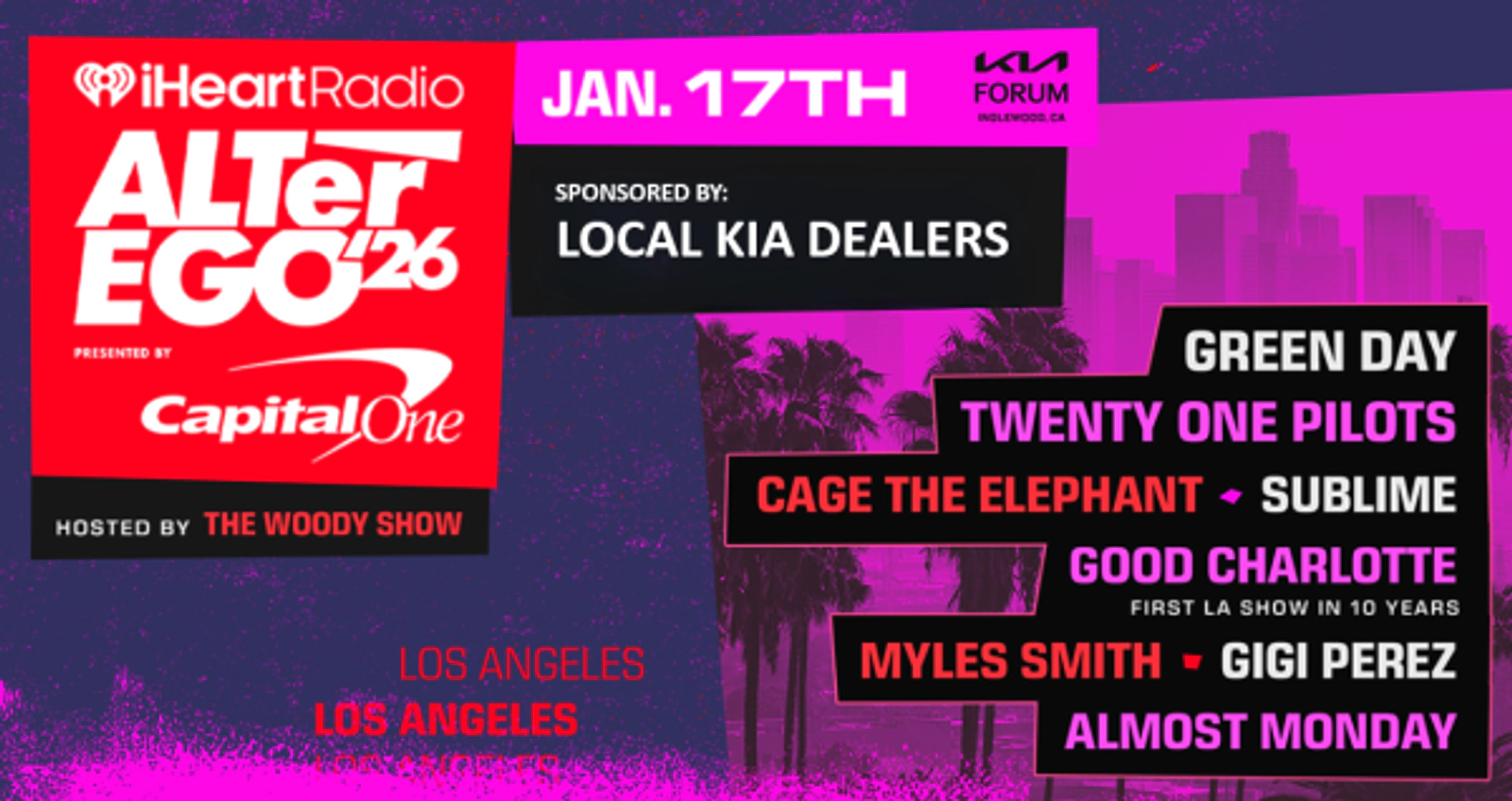 Visit Your Local Kia Dealer To Win Tickets to iHeartRadio ALTer EGO at Kia Forum