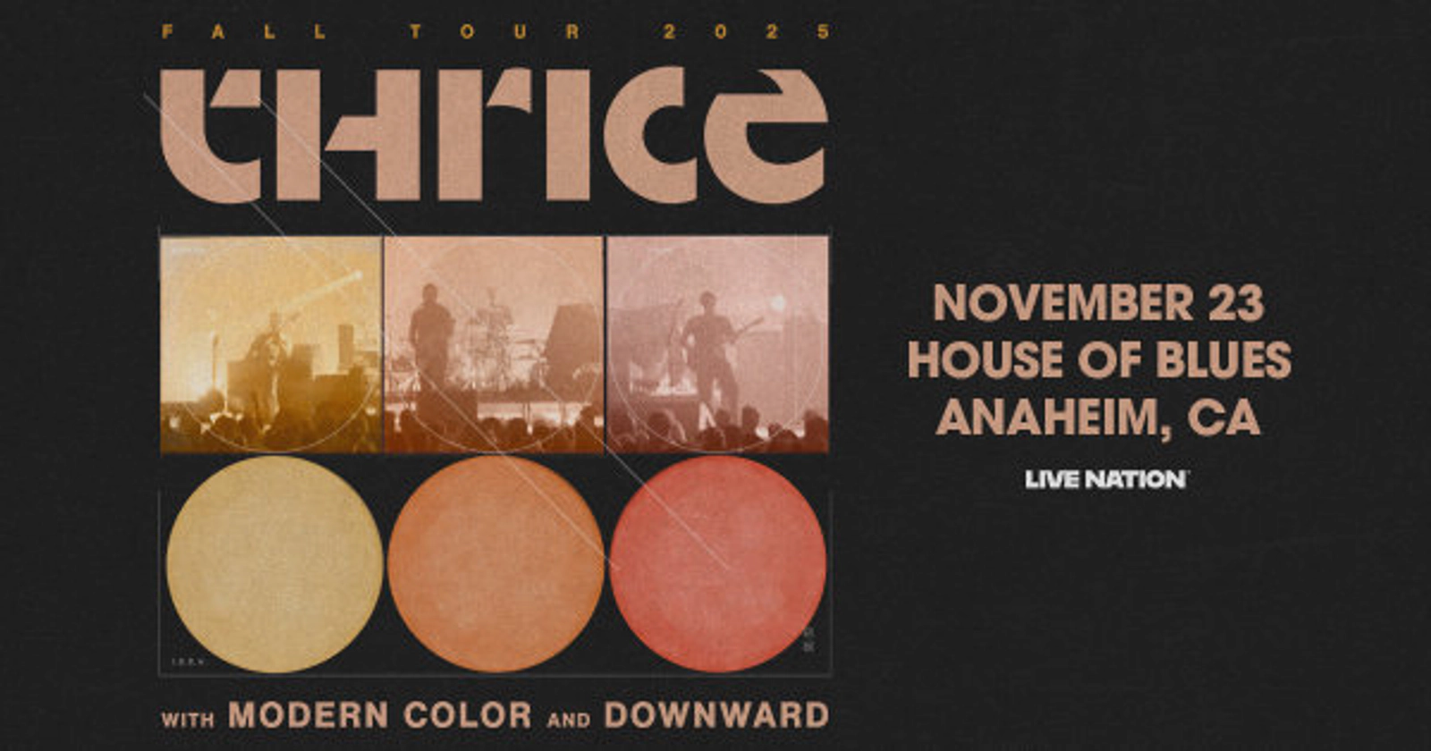 Enter to Win a Pair of Tickets to see Thrice at the House of Blues Anaheim! (11/23)
