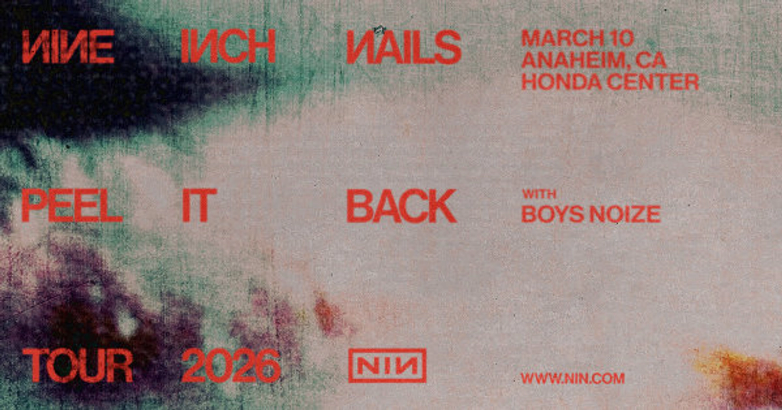 Enter to Win a Pair of Tickets to see Nine Inch Nails at Honda Center! (3/10)