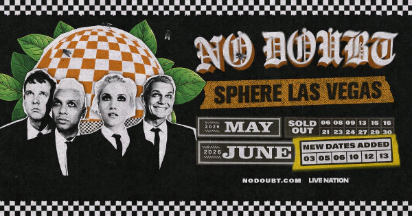 Enter to Win a Pair of Tickets to see No Doubt at Sphere Las Vegas! (2026)