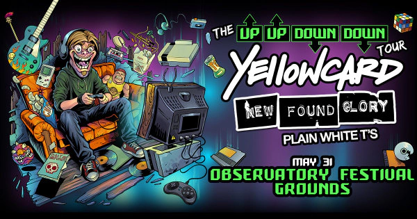 Enter to Win a Pair of Tickets to see Yellowcard at the Observatory Festival Grounds! (5/31)