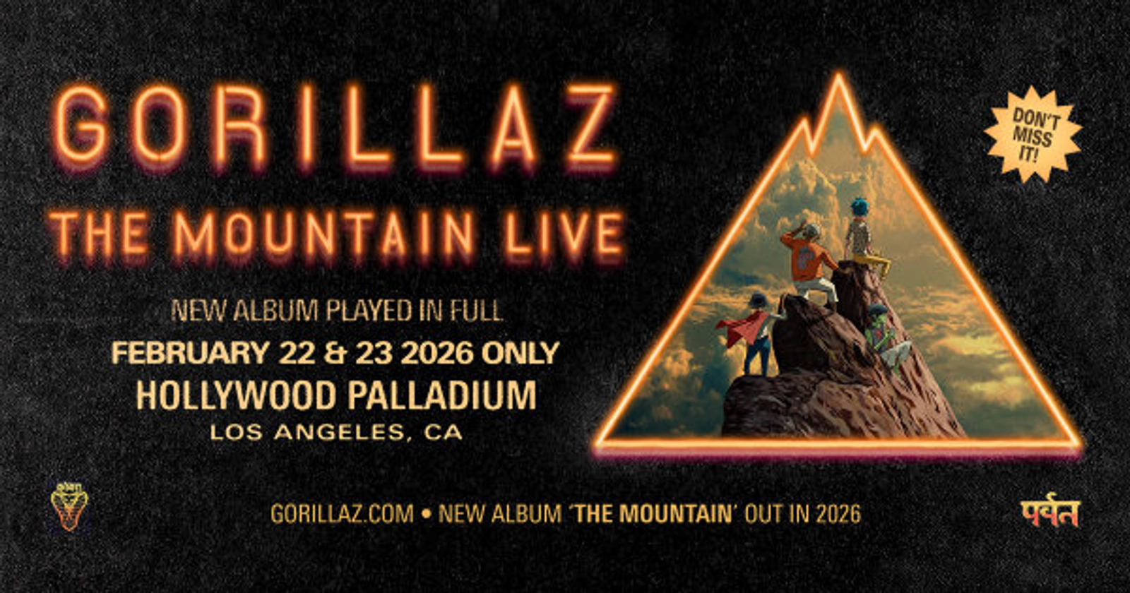 Enter to Win a Pair of Tickets to see Gorillaz at Hollywood Palladium! (2/23)